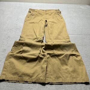 Y2k 2000s GAP Beyond Baggy Double Knee Pants Womens 10 26x25 Capri Dojo Wide Leg